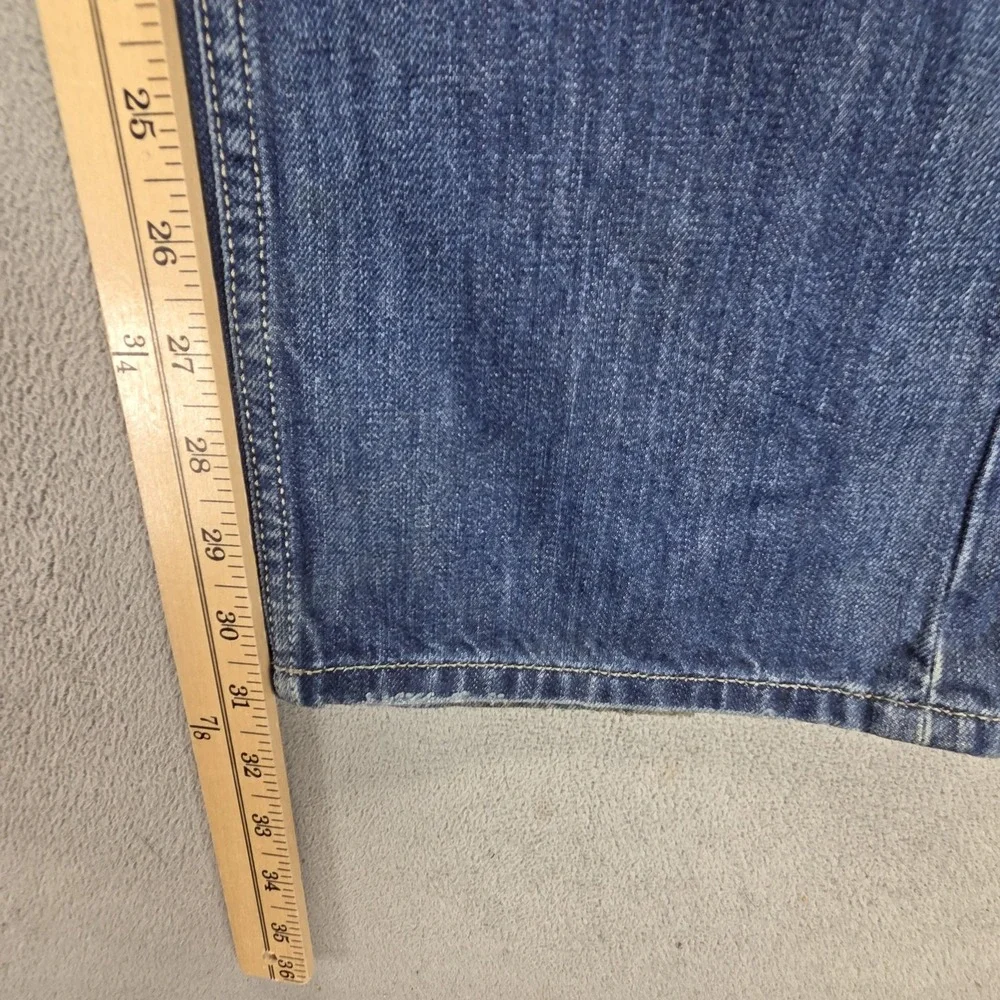 Diesel Jeans Mens 32x30 Blue Larkee Regular Straight Button Fly Distressed 008XR